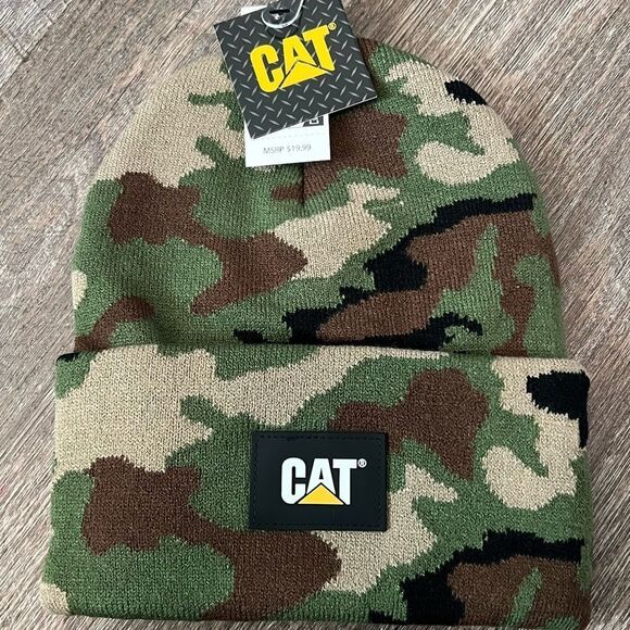Caterpillar CAT Label Cuff Beanie- Camo - Picture 1 of 2